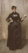 John Singer Sargent Lady With the Rose(Charlotte Louise Burckhardt 1862-1892) (mk18) Germany oil painting artist